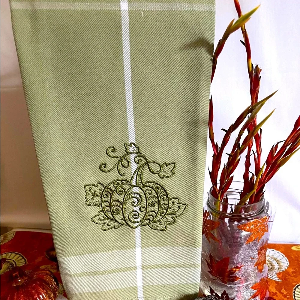 Fall Inspired Custom Designs all handmade and embroidered.